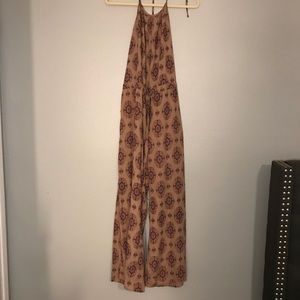 Paisley brown romper